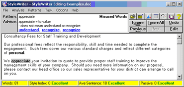 click to see the edited business letter
