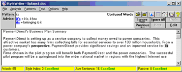 click to see the edited business plan