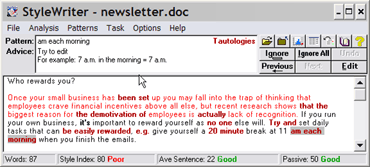 click to see the original marketing newsletter