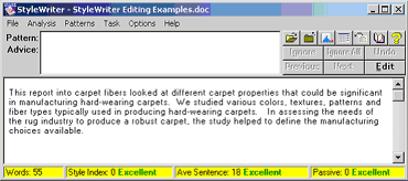 click to see the same technical report edited with StyleWriter
